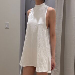 Nasty Gal White Sleeveless Dress